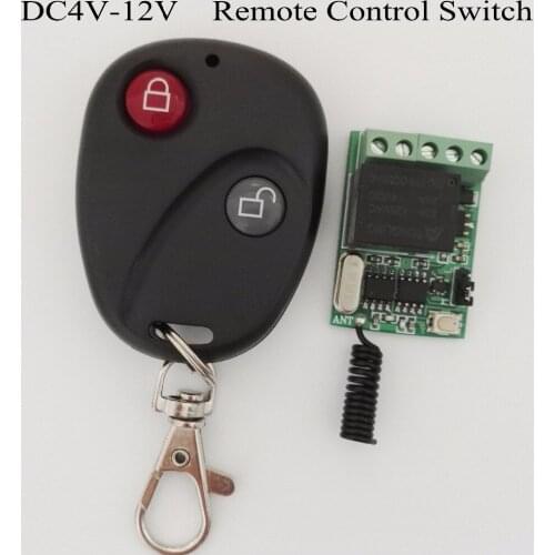 Remote Control Switches DC 5V 1CH Relay Receiver Mini Small Micro Wireless Power Light LED Lamp Remote Control Switch 315/433mhz