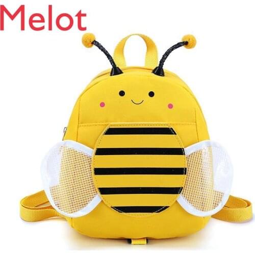Anti-Lost Backpack Infant Backpack Bee Small Bookbag 1-3 Years Old Children Boys and Girls Cute Backpack