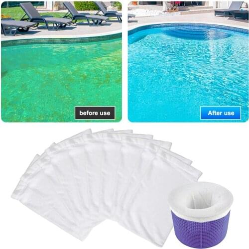 Filter Storage Pool Skimmer Socks Nylon Swimming Pool Filter Socks Saver Skimmer Basket Sock Sleeve Mesh Screen Sock Net