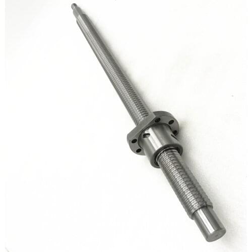 32mm Ball Screw Rolled C7 ballscrew SFU3205/3210 1650mm BK25 BF25 end processing one 3205 flange single ball nut for CNC parts