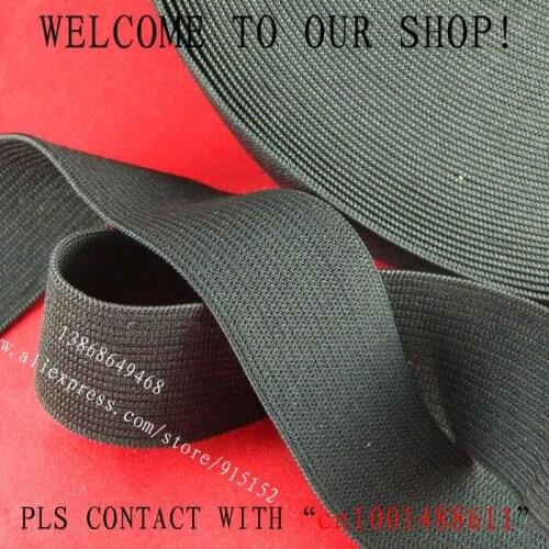 The thickening ! 55mm Black Knitting Elastic Tape /Elastic Stretch Webbing ,10 yards/Roll, for wholesale and retail