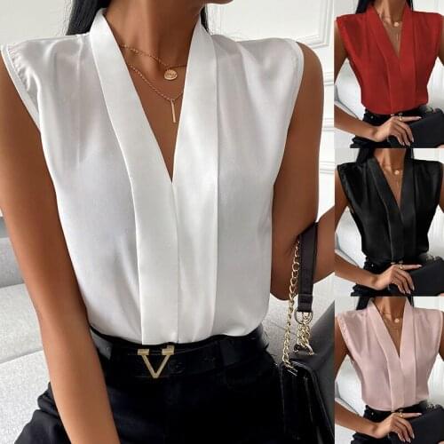 WAN XIANG YUAN Sleeveless Blouses