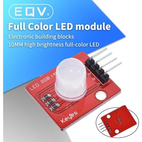 10mm Full Color RGB LED Module140C5 Electronic Building Blocks for Arduinos DIY Starter Kit