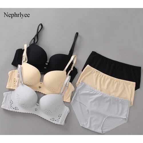 2021 New Seamless Bra Set For Women Underwear Push Up Lingerie Set Wire Free Bra and Panty Set Comfort Intimates Female CA298