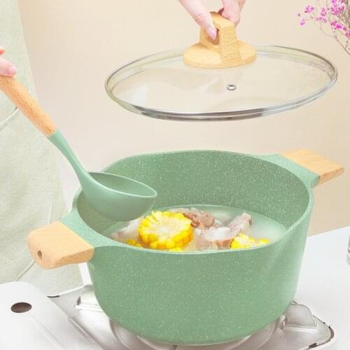 Non Stick Soup Pot Induction Cooking Pan Kitchen Cooking Pots Soup Pot Traditional Stew Pot Utensilios De Cocina Cookware BC50TG