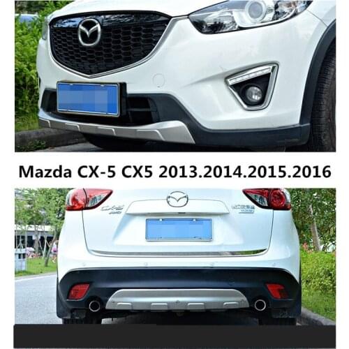 Car BUMPER Plate For Mazda CX-5 2013.2014.2015.2016.2017 BUMPER GUARD High Quality Stainless Steel Front+Rear Auto Accessories
