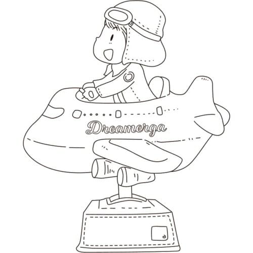 10x8 Boy is flying New Transparent Clear Rubber Stamp Sheet Cling Scrapbooking Photo Album PaperCard DIY Craft