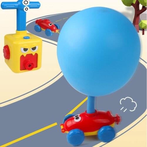Press-Powered Racing Car with Manual Balloon Pump Educational Toys Kids Gift Parent-child Interactive Game Family Party Kid Toy
