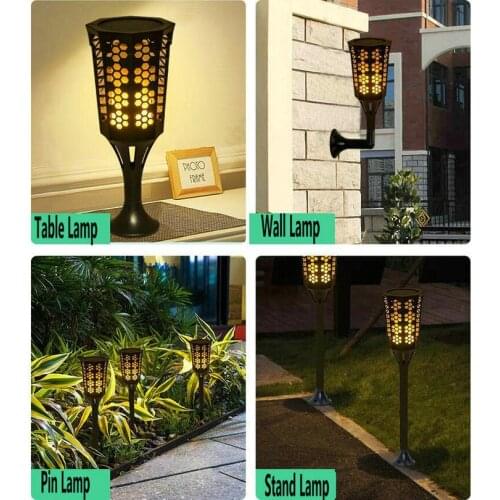HQ OL2 Table/Wall/Pin/Stand Lamp 4Models Waterproof Outdoor Garden Solar LED Lamp Light Lown Torch Light Lamp Home Decoration