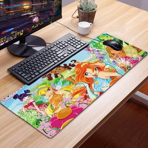 Anime Mousepad Winx Clubs Gaming Accessories L 30X60 Mouse Pad Gamer Tapis De Souris Mausepad Tappetino Mouse Podkladka Pod Mysz