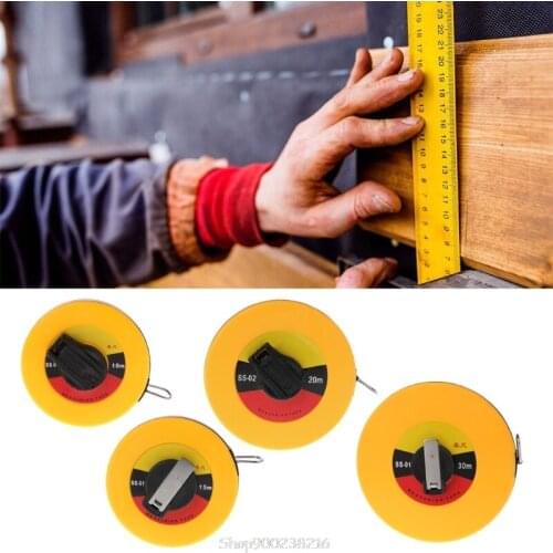 Fiber Measuring Tape 10/15/20/30m Hand-held Disc Flexible Ruler Wind Up Measure Au21 20 Dropship