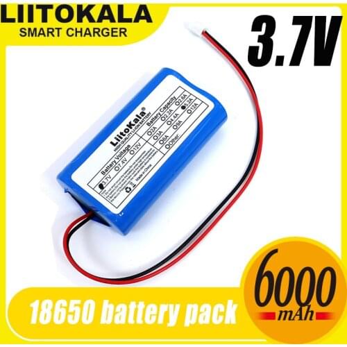 LiitoKala 3,7 V 18650 lithium battery 2600mAh 5200mAh Fishing LED Light Bluetooth loudspeaker 4,2 V Emergency DIY batteries + PC