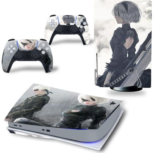 Beauty Style PS5 Standard Disc Edition Skin Sticker Decal Cover for PlayStation 5 Console & Controller PS5 Skin Sticker Vinyl