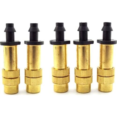 Nozzle Spray Connector Sprinkler Drippers for Irrigation Screw Spraywatering Drip Irrigation Misting Brass 5PCS 10PCS 4/7mm 40mm
