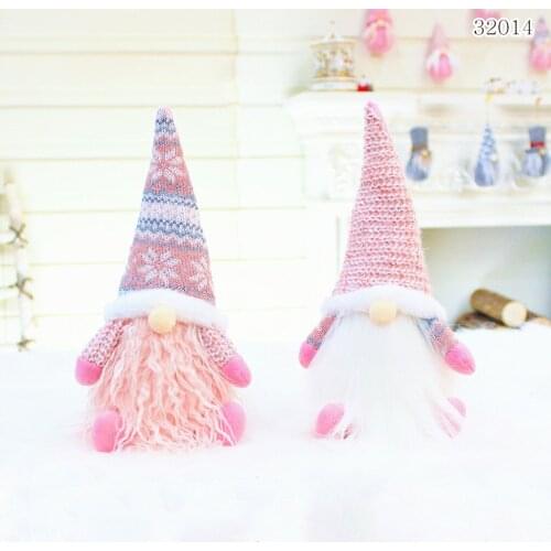 The New Christmas Telescopic Rod Faceless Doll Decorated With Santa Peluche Doll Christmas Decoration Supplies Navidad рождество