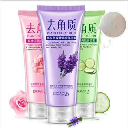Bioaqua 3 styles Facial Cleanser Natural Facial Exfoliation Exfoliating Peeling Scrub Face Removal Deep Exfoliator Skin Care