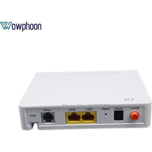 The most cost-effective 6PCS ZTE New F612 6.0 GPON ONU ONT 1GE+1FE+1TEL Optical Network Terminal with Power Adapter, No box