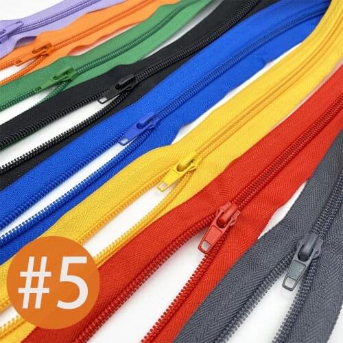 5# 5 meters Zipper Roll with 10pcs Auto-lock Sliders Yard Zipper For DIY Sewing Garment,Clothes,Jackets Accessories
