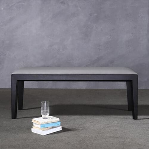 Solid wood bench simple modern home dining table stool Nordic restaurant long stool bedroom bed end stool shoe changing stool