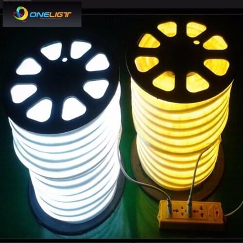 110V 220V LED Neon Strip Light Advertisement KTV Bar Bridge Lighting Lampara Flex Neon Tape Lamp White Warm Blue Red Green RGB