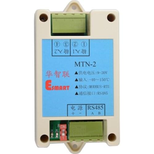 Thermal resistance temperature NTC high precision RS485 serial communication MODBUS acquisition transmitter module recorder