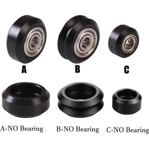 10pcs High precision CNC clear Polycarbonate Xtreme v Mini wheel for Openbuilds v-slot linear rail system