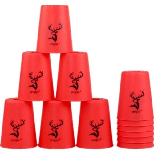 12 Pieces Quick Stacks Cups Fast Reaction Stacking Game Sports Stacking Cups Speed Training GameFunny Indoor Game Childrens toy