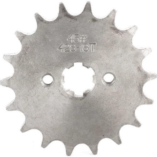 18 Teeth Front Sprocket Cog Parts Fit for PIT PRO Trail Dirt Bike 110cc 125cc 140cc 428 Chain Steel Alloy Dirt Bike Sprocket