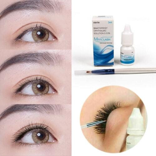 3ml Eyelash Growth Serum Eyebrow Lash Growth Longer Fuller Thicker Lashes Serum Treatment Essence Mascara Lengthening Lifting