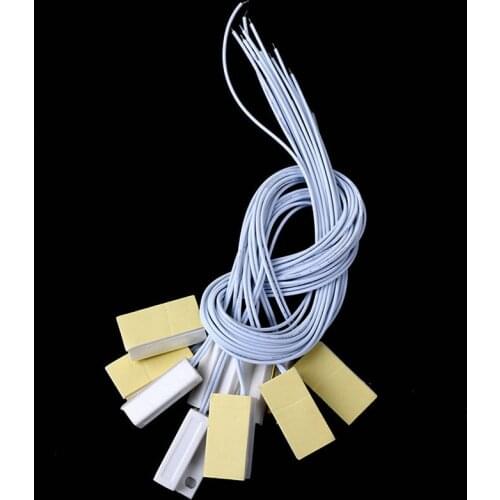 5PCS/Lot MC-38 White Wired NC Door Sensor Alarm Window Contact Magnetic Reed Switches