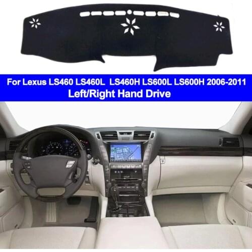 Car Auto Inner Dashboard Cover Dashmat Pad Carpet Dash 2 Layers For lexus LS460 LS460L LS600L LS460H LS600H 2006 - 2011 LHD RHD