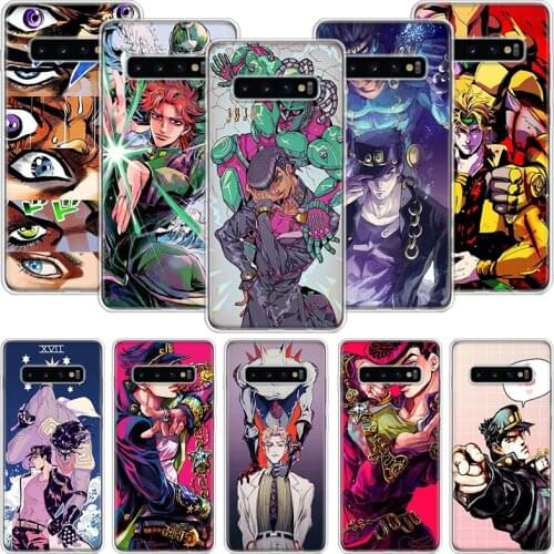 JoJo Bizarre Adventure Anime Phone Case For Samsung Galaxy S10 S20 S21 S9 S8 S7 Note 10 20 9 8 FE J4 J6 Ultra Plus Lite Pro + Ed