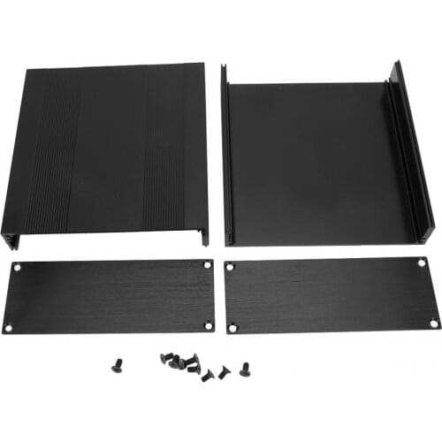 Black Aluminum Printed Circuit Board Box Split Type DIY Electronic Project Enclosure Case Aluminum Casing Box