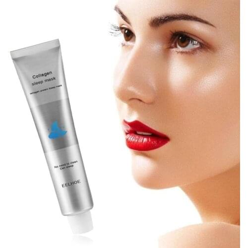 Korea Collagen Cosmetic Sleeping Mask All Night Hydrating Purifies Sleep skin Repair Free Mask Wash D4U3