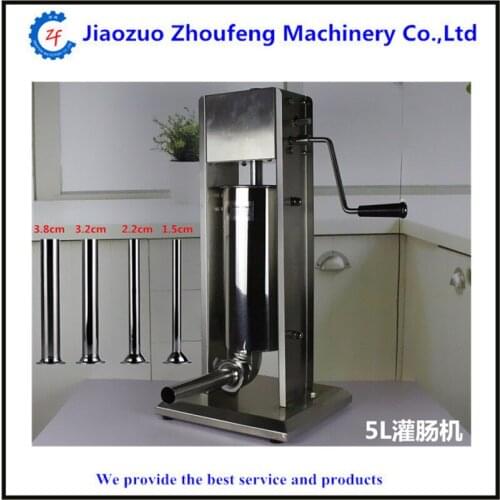 Best selling 12L stainless steel manual vertical sausage meat filling making machine hot dog extruder sausage stuffer maker