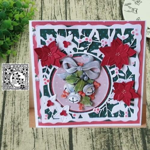 Metal Cutting Dies Leaf background for Scrapbooking Steel Craft Die Cut Embossing Paper Card Album Stencil