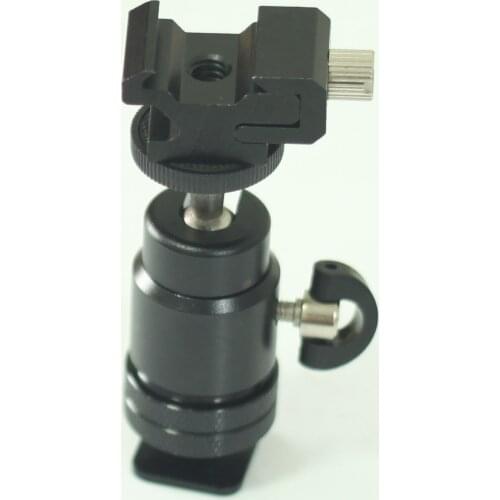 Mini Ball Head with Adjustable Hot Shoe Adapter for Speedlight Flash flash mount