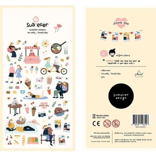 Lovers Daily Series Decorative Stationery Stickers Scrapbooking DIY Diary Album Stick Label