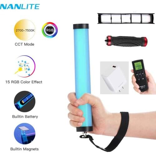 Nanguang Nanlite PavoTube II 6C LED RGB Light Tube Portable Handheld Photography Lighting Stick CCT Mode Photos Video soft light