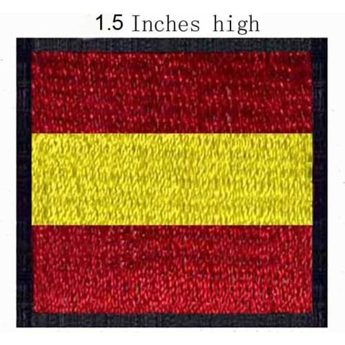 ICS One Flag 1.5"high embroidery patch for red/all for sewing/kids patches