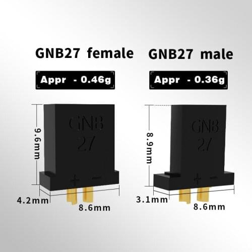 5 pairs NEW Gaoneng GNB 27 Connector Female Male Plug For Racing Models Multicopter Fixed Board DIY Spare Part