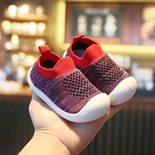 Baby Boys Shoes Fashion Knitted Kids Shoes For Girl Sneakers Casual Soft Bottom Infant Toddler Shoes Size 14-23 SCW002