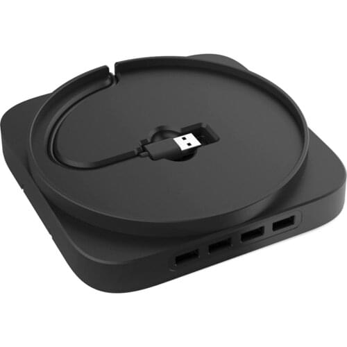 Base with USB Hub Vertical Type Stand with Light Compatible with Xbox Series X Game Console