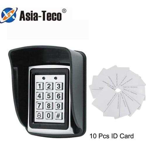 Backlight RFID Metal Access Control EM Card Reader Keypad 1000 Users Door Bell 125KHz Keypad Card Reader Access Control system