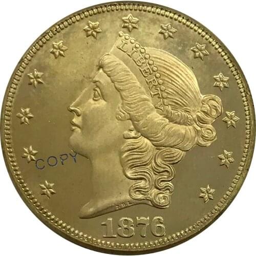 1876 United States 1 One Dollar Trade Dollar Cupronickel Plated Silver Collectibles Copy Coin