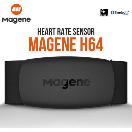 MAGENE H64 Heart Rate Monitor Band Bluetooth ANT+ Pulse Sensor Meter Belt Pulse Sensor Meter Belt for GARMIN iGPSPORT Bryton S3