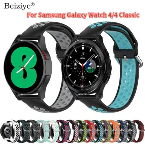 Strap For Samsung Galaxy Watch 4 Classic 42mm 46mm Silicone Breathable Wristband For Samsung Galaxy Watch 4 40mm 44mm Bracelet