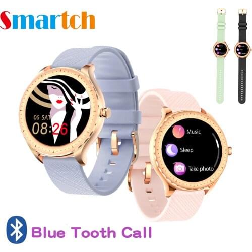 Zegarek Newest Y1 Blue Tooth Call Lady Smart Watch Blood Pressure Heartrate Detection Woman Full screen touch Female Smartwatch