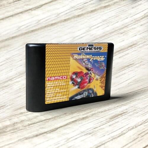 Burning Force - USA Label Flashkit MD Electroless Gold PCB Card for Sega Genesis Megadrive Video Game Console