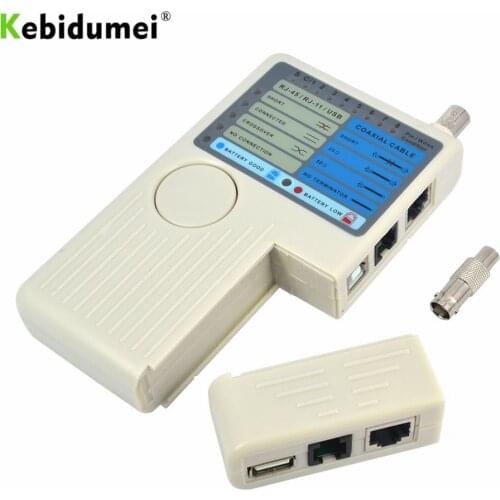 Kebidumei 4in1 Remote RJ11 RJ45 USB BNC LAN Network Cable Tester For UTP STP LAN Cables Tracker Detector High Quality Tool